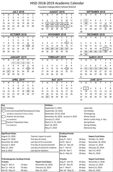 Cod Academic Calendar